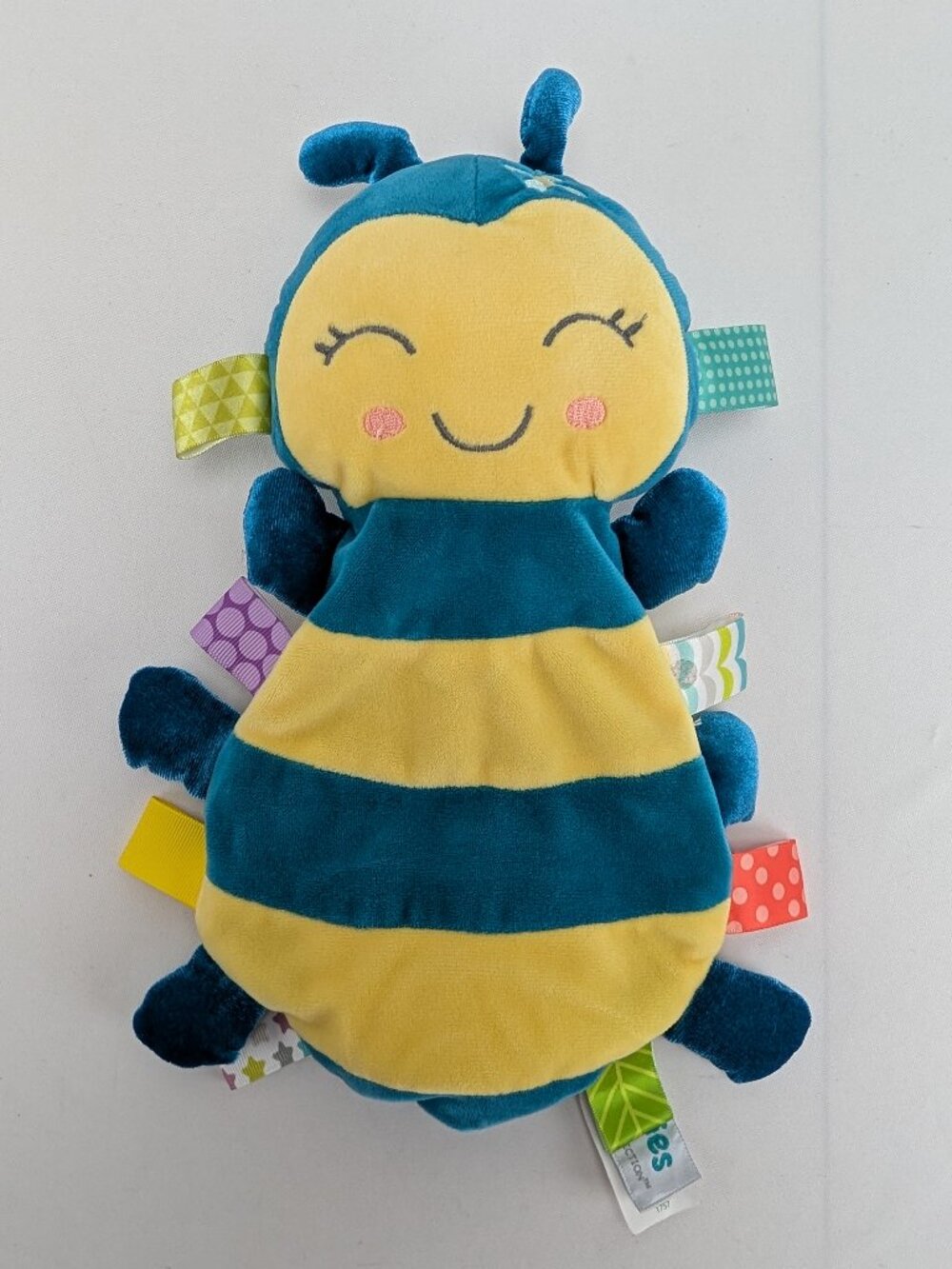 Taggies Signature Collection Fuzzy Buzzy Bee Lovey Mary Meyer Baby Toy 10"